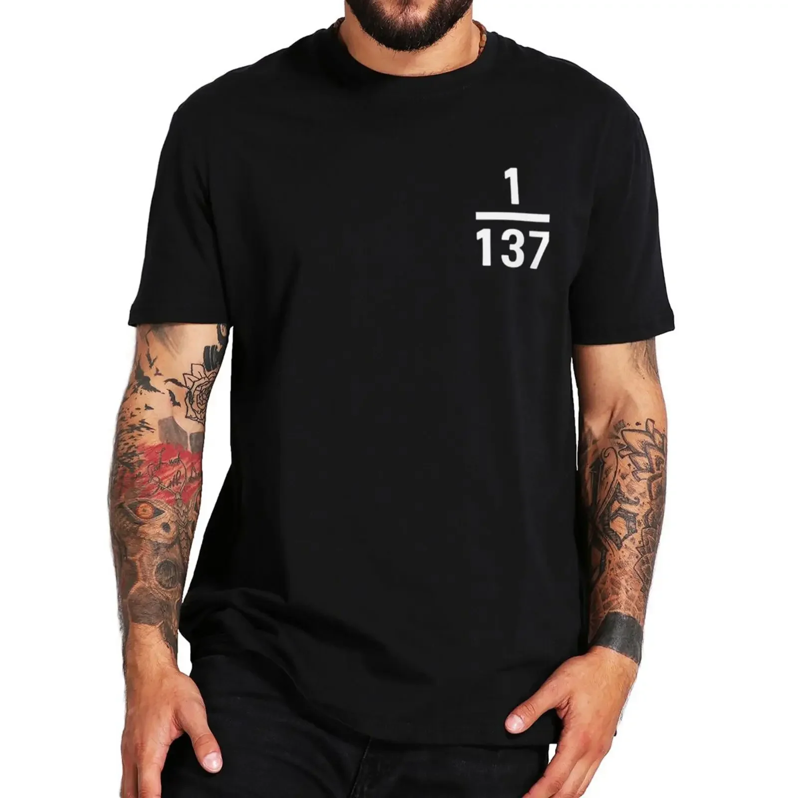 

Feintuktur-Konstante 1/137 футболка для любителей математики физики Geek подарок топы 100% хлопок унисекс Летние повседневные футболки