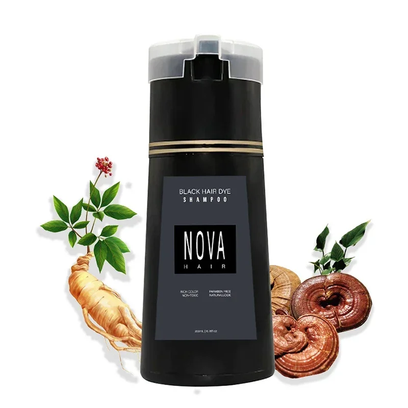 Nova Haarfärbeshampoo 3-in-1 Für Natürlich Schwarzes Haar Sofort_voghion.com