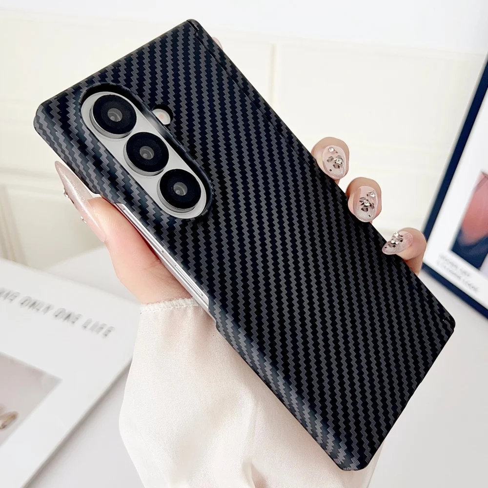 Luxuriöse magnetische Carbonfaser-Schutzhülle mit Scharnier für Samsung Galaxy Z Fold 7 6 5 8 – Ultradünne PC-Schutzhülle für ZFold7 – Detail 14