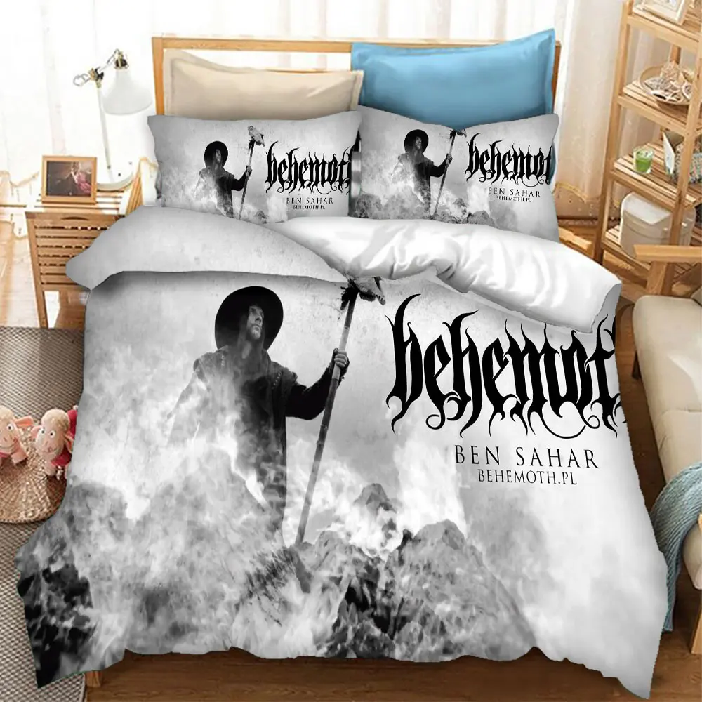 

BEHEMOTH Rock 3D Bedding Set Duvet Covers & Pillow Cases Comforter Quilt Cover Home Textile (US/EU/AU Sizes) K01