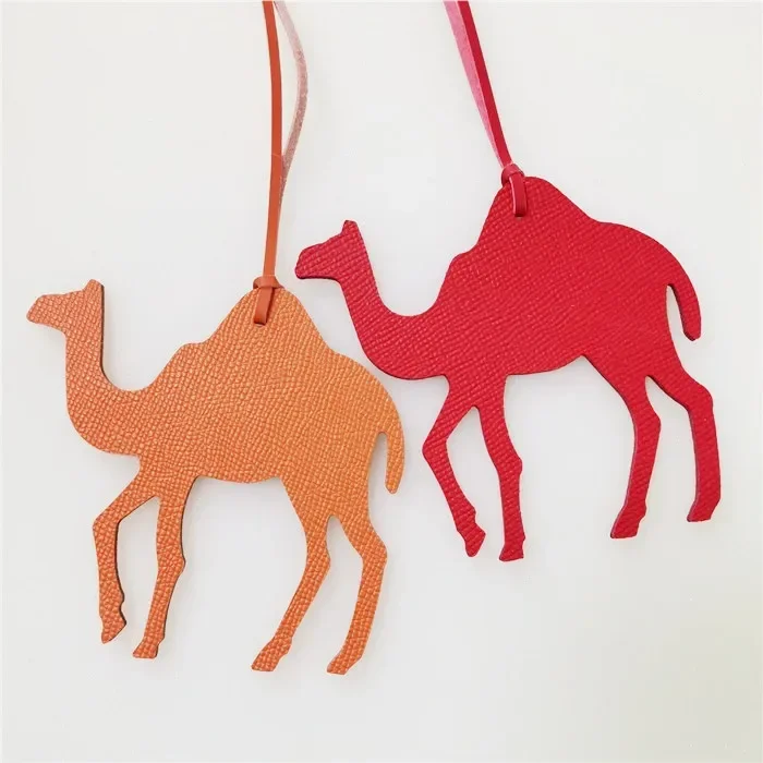 

Genuine Leather New Camel Animal Pattern Bag Pendant,Women's Bag Accessories, Diy Bag, Car Hangings