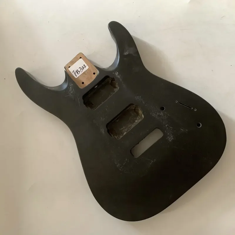 FB322 Black Color Electric Guitar Unfinished ST Guitar Body 2 Humbucker Pickups Custom Order DIY Replace Parts Surface Dirty