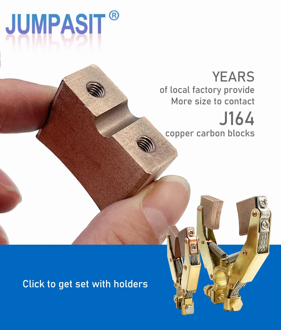 Jumpasit Kohlebürstenblöcke J164 Sets mit Kupferbürstenhalter für Kabeltrommelmaschinen 6,5x20 10x25 12,5x32mm – Detail 1