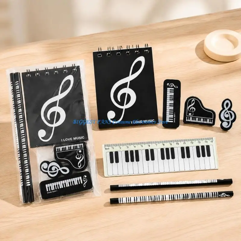  Music Lesson Writing Pack with Matching Notebook and Pencils
