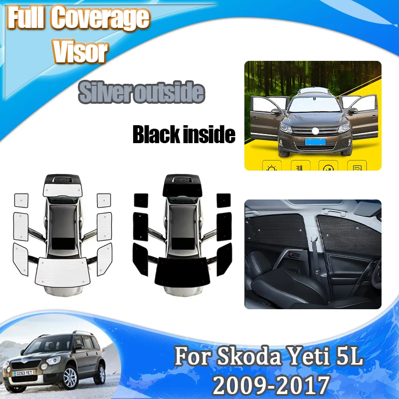 

Для Skoda Yeti 5L автомобильные аксессуары 2017-2009 2010 2012 автомобильный солнцезащитный козырек слепые солнцезащитные козырьки боковой солнцезащитный козырек тепловой блок крышка анти-УФ-инструменты
