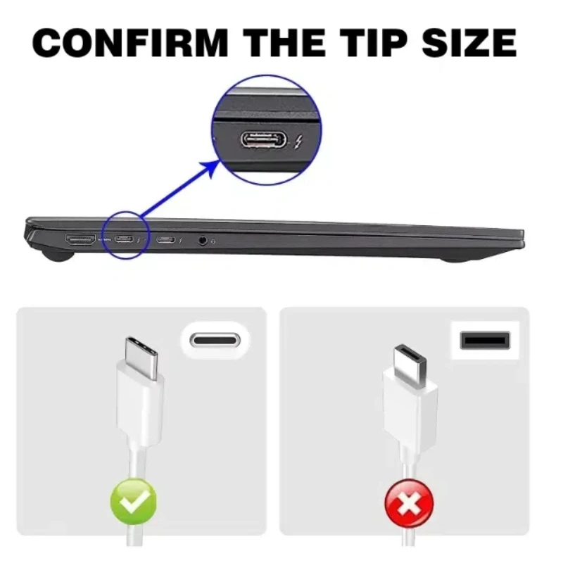 Reletech 65W USB C Laptop Power Adapter Type C Power PD Wall Fast Charger For MacBook Asus Dell Lenovo Huawei HP Notebook