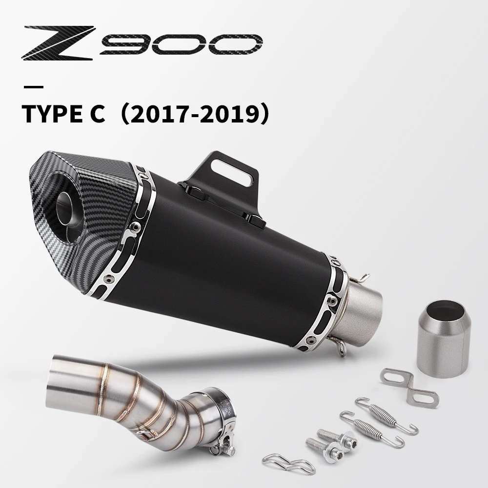 

For Z900 2017-2019 slide-in connection with 51MM bore muffler system Db Killer Catalyst 2017 2018 2019