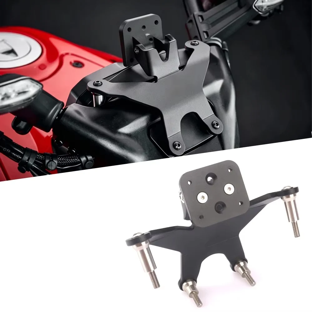 For Ducati The Great Devil V4 Motorcycle GPS Navigation Plate Phone Holder Stand Bracket Accessories 2020 - 2025 2026