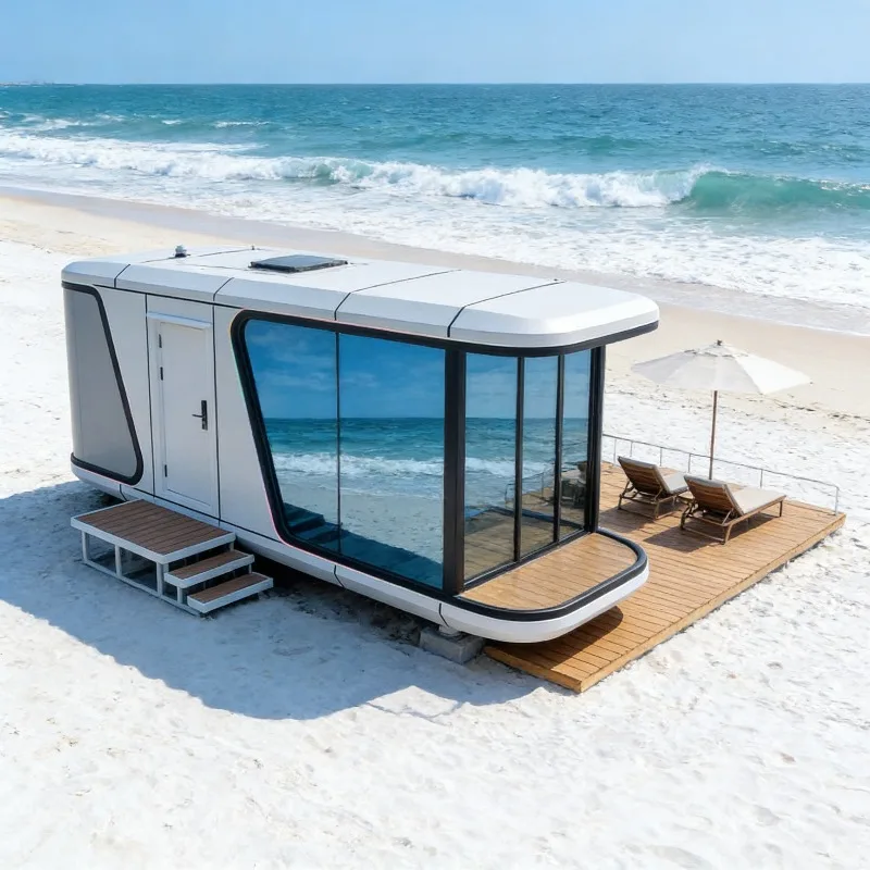 Luxury Mobile Space Capsule Container House Prefab Tiny Home Portable Cabin 20ft 40ft for Resort Hotel Camping Villa