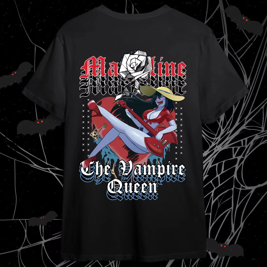 Marceline the Vampire Queen Shirt Unisex Anime T-Shirt 100%Cotton Manga Tee Anime Girls Cute Style Comic-Con