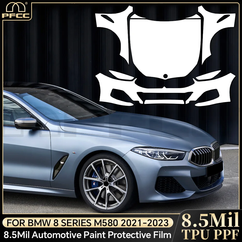

For BMW 8 SERES M850i 2019-2025 8.5Mil TPU Paint Protection Film Anti-scratch Pre-cut PPF Bra Car Body Clear Kit Resistant Cover