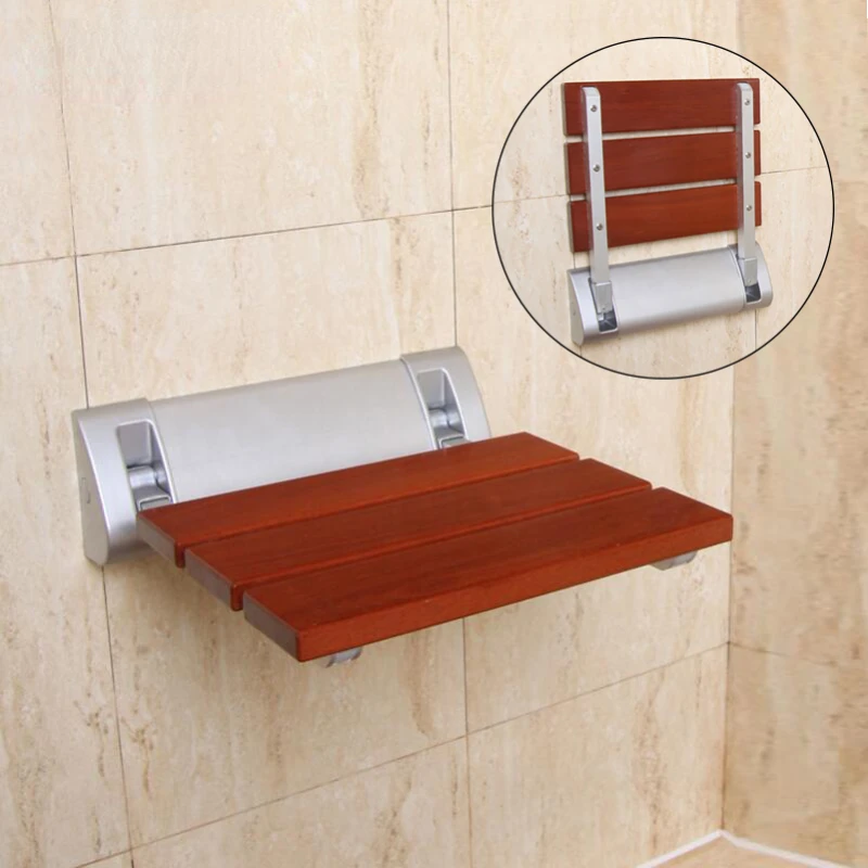 GAPPO Wall Mounted Shower Seats black bathroom folding chairs bath shower chair stool toilet saving space folding seat