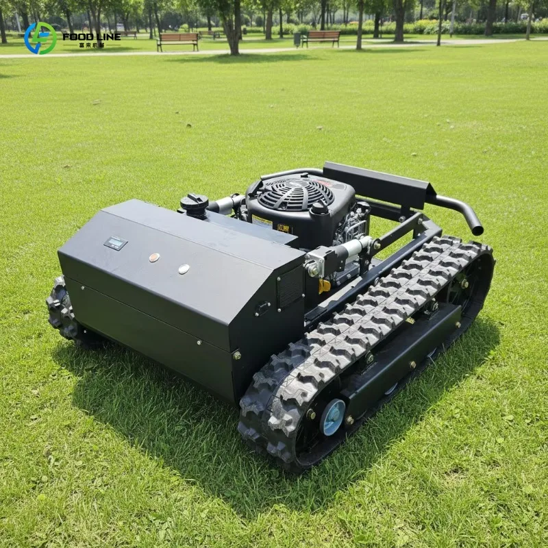 Customized All Terrain Bush Clearing Crawler Mower 600mm Power Output Sweeping Blade for Orchard Landscape Maintenance