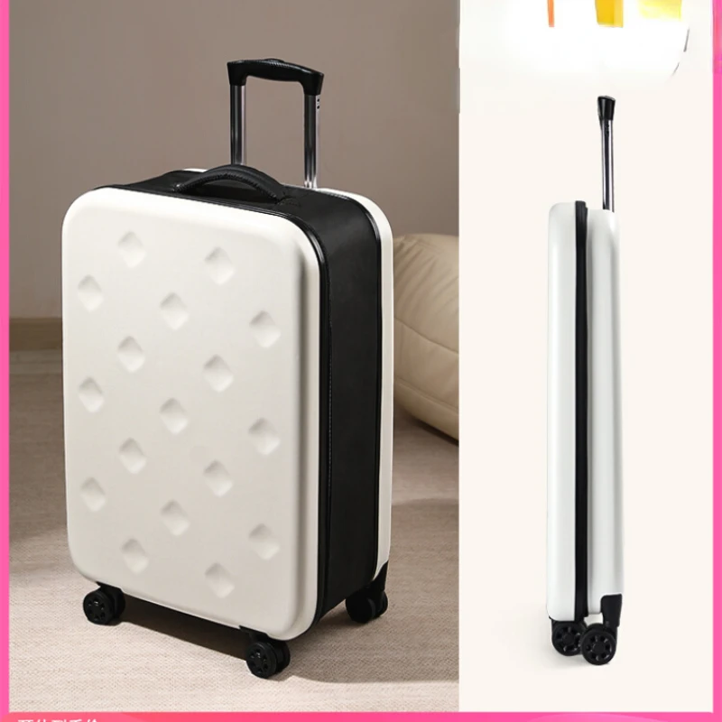 Foldable suitcase for women 20 inch small lightweight carry-on trolley case for large capacity password suitcase for men