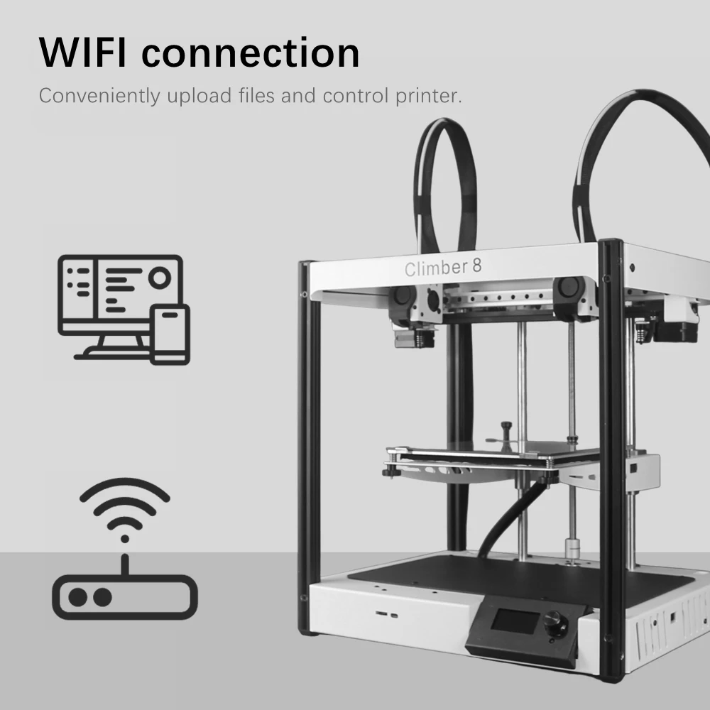 Imagem -03 - Idex-fdm Extrusora Dupla Independente Impressora 3d Dual x Full Metal Frame Alta Precisão Kit Faça Você Mesmo Mais Novo Suba 8a