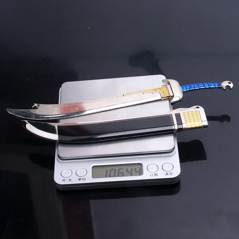 22cm/8.66in China TV Peripheral Wind and Cloud Weapon Model Blood Drinking Mad Knife XiongBaTian Handpiece Keychain Pendant Gift