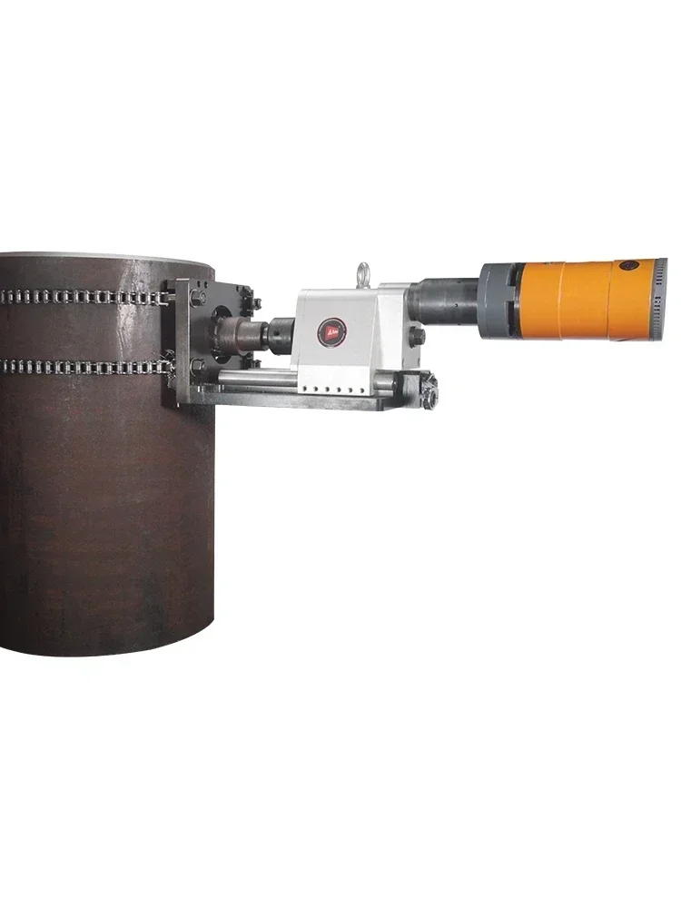 Handheld Electric Pipe Drilling Machine Portable Stainless Steel Tube round Pipe Automatic Drilling Curve Tapping Machine