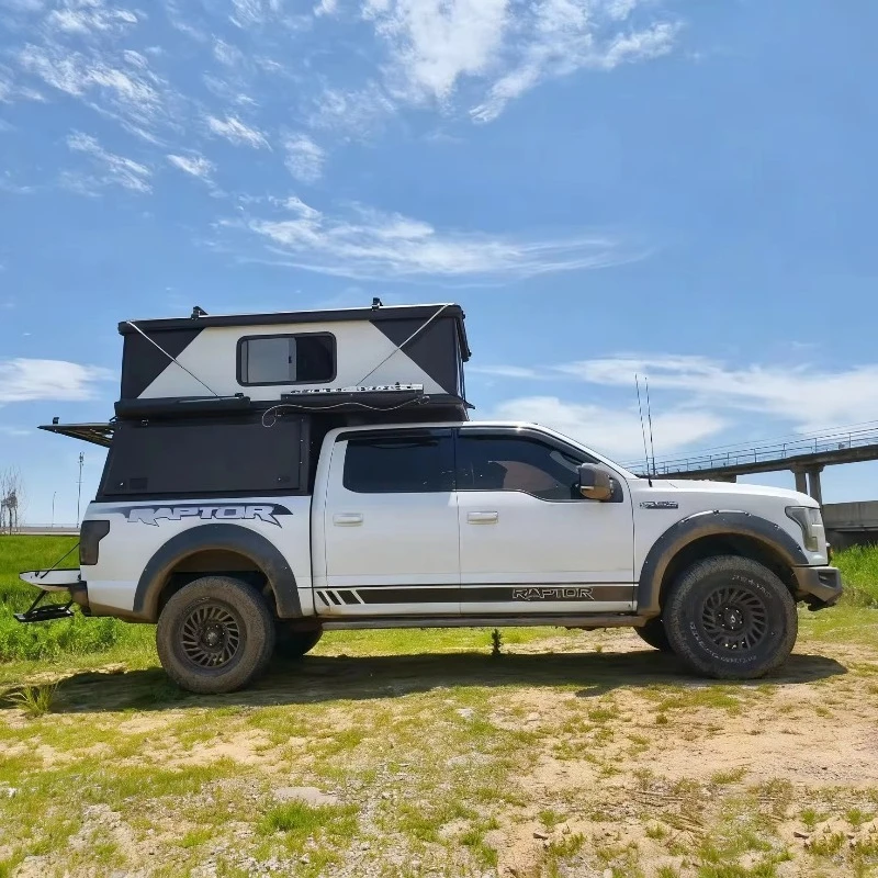 Truck Bed Tent Simple Installation Double Layer Waterproof Fit 6.5 8 Ft Pickup Cars Custom For Car Roof Rooftop Camping Shelter