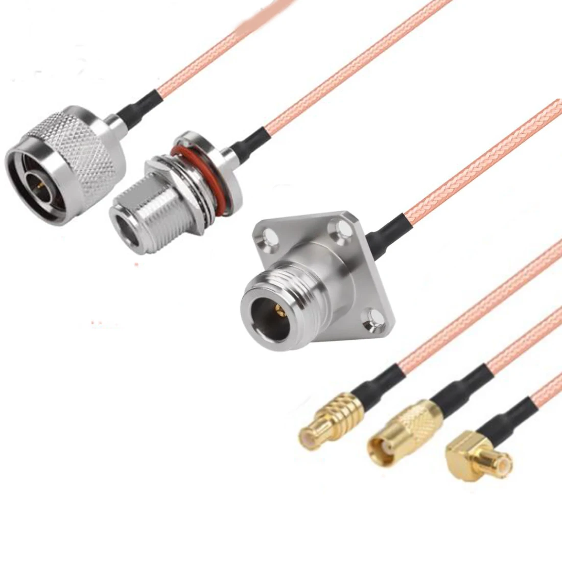 1pc Wireless Modem Extension N type Male Female to MCX Plug Jack Straight Right Angle Pigtail Cable Adapter RG316 15CM