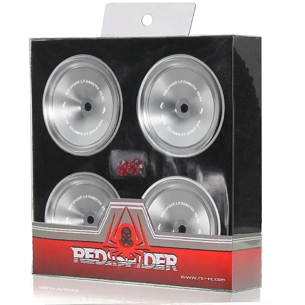 Metal 1.9" Retro Beadlock Wheel Rim Wheel Hub for 1/10 RC Crawler Car Axial SCX10 Trxs TRX4 RC4WD D90 Redcat Gen8