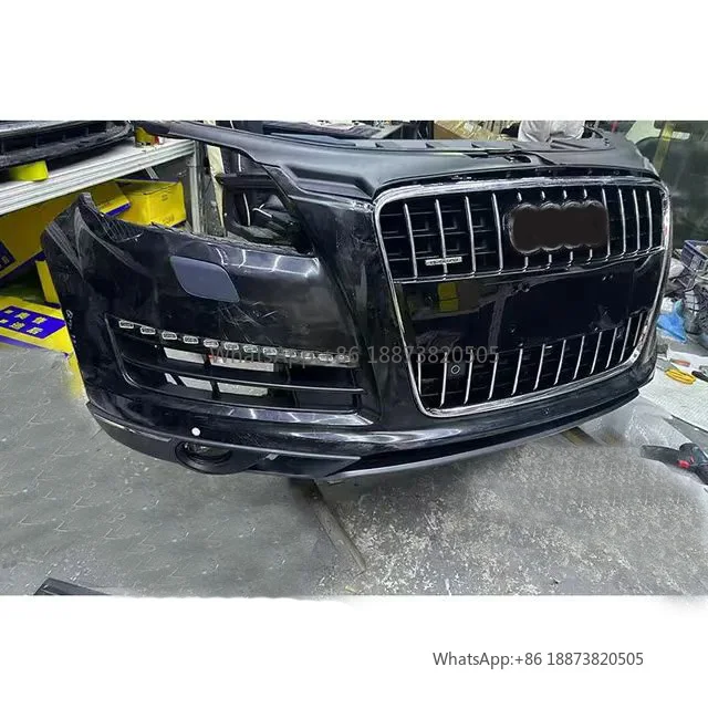 Used original q7 bumpers spare parts car upgrade body kit front lip bumper q7 for audi accessories