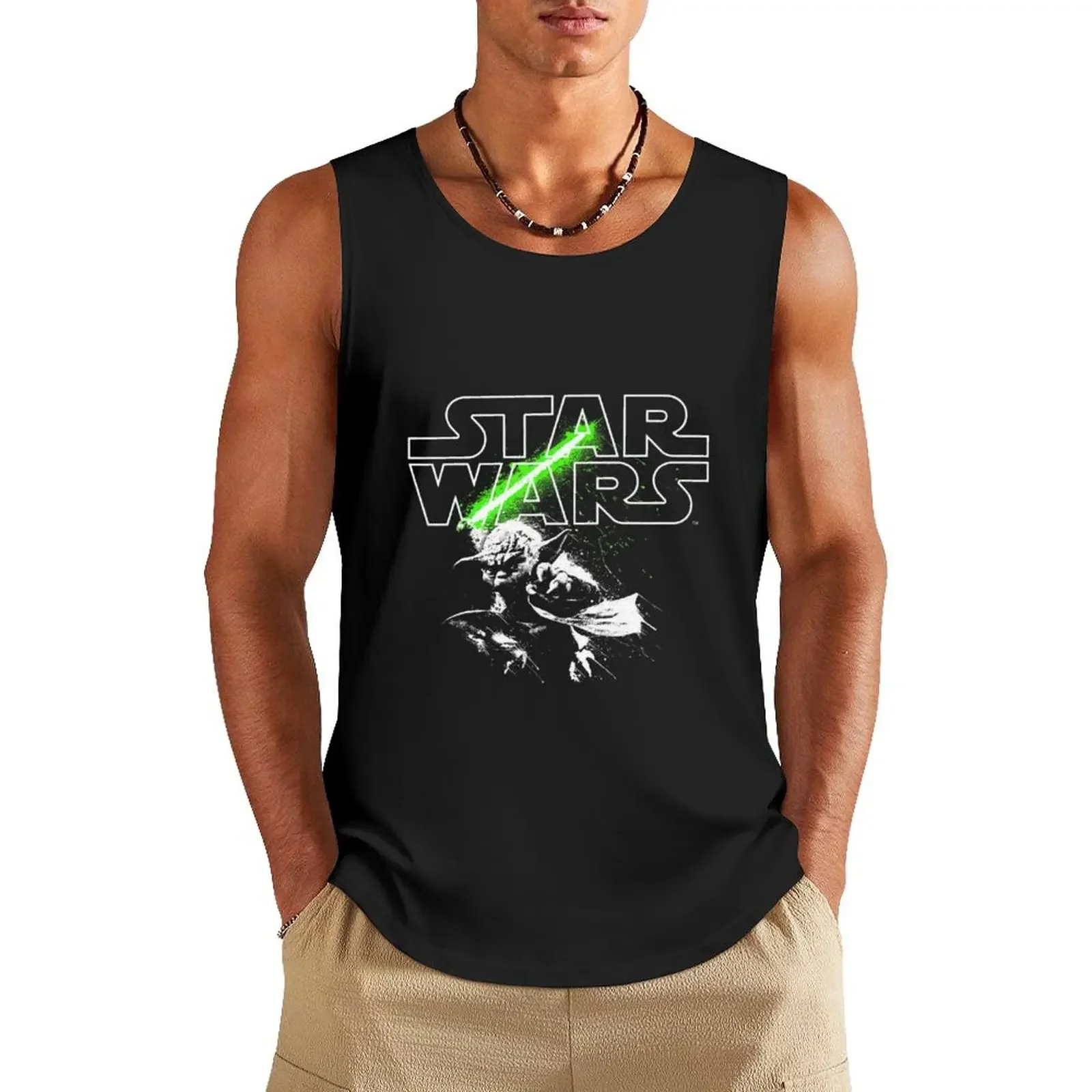 Y?d? Lightsaber Logo Tank Top best selling products sleeveless man shirts Bodybuilding shirt