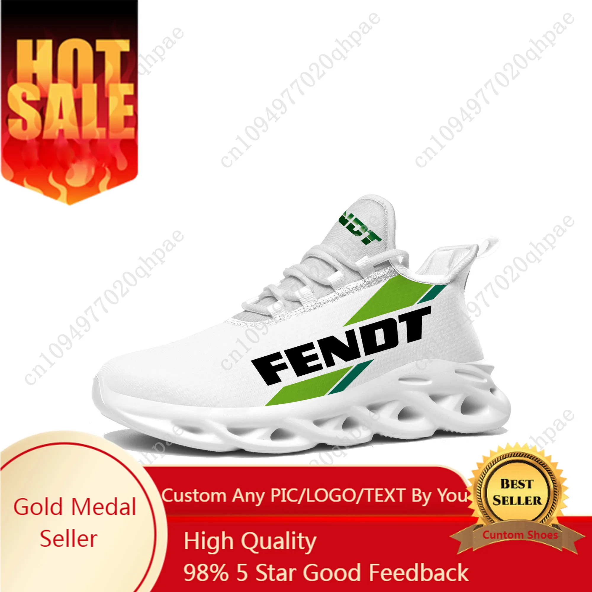 FENDT Flats Sneakers Mens Womens Sports Running Shoes High Quality DIY Sneaker Lace Up Mesh Footwear Tailor-made Shoe