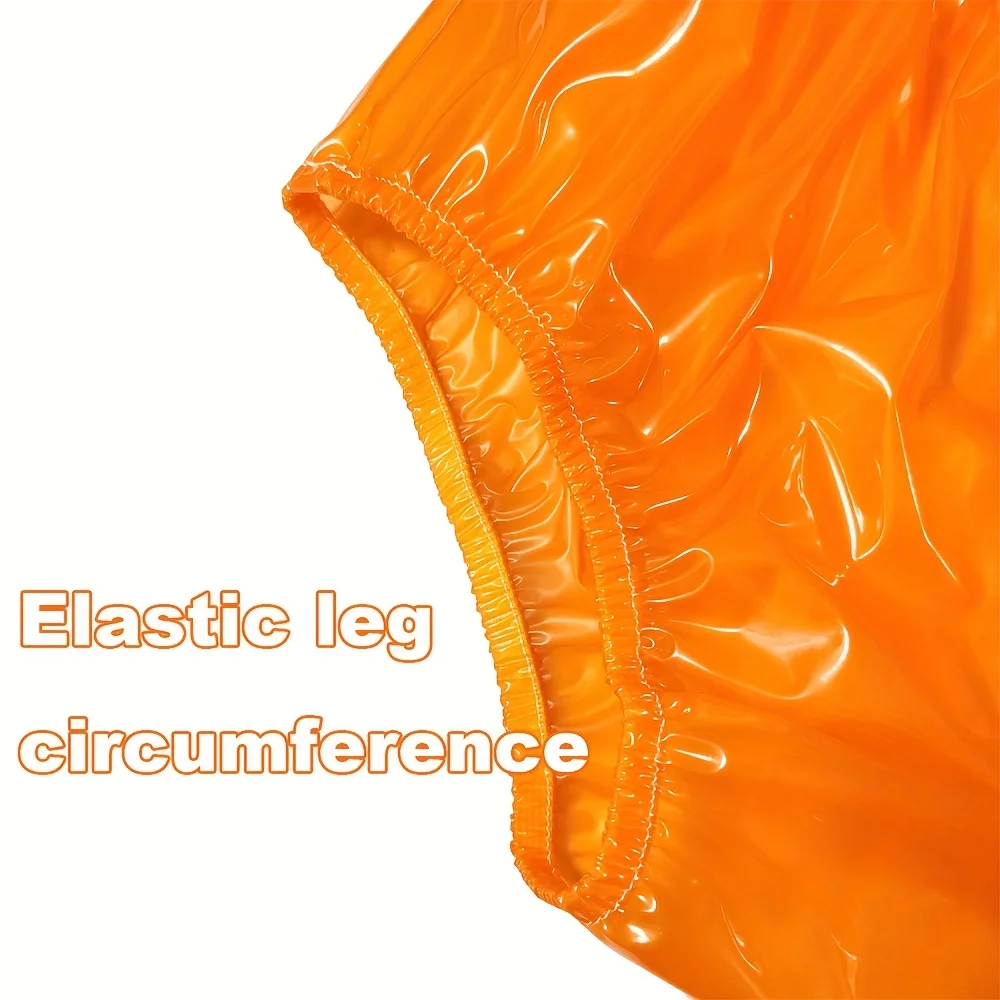 High Waits PVC Adult Diapers Cover Reusable Leak-proof Plastic Panties Incontinent. Underpants Transparent