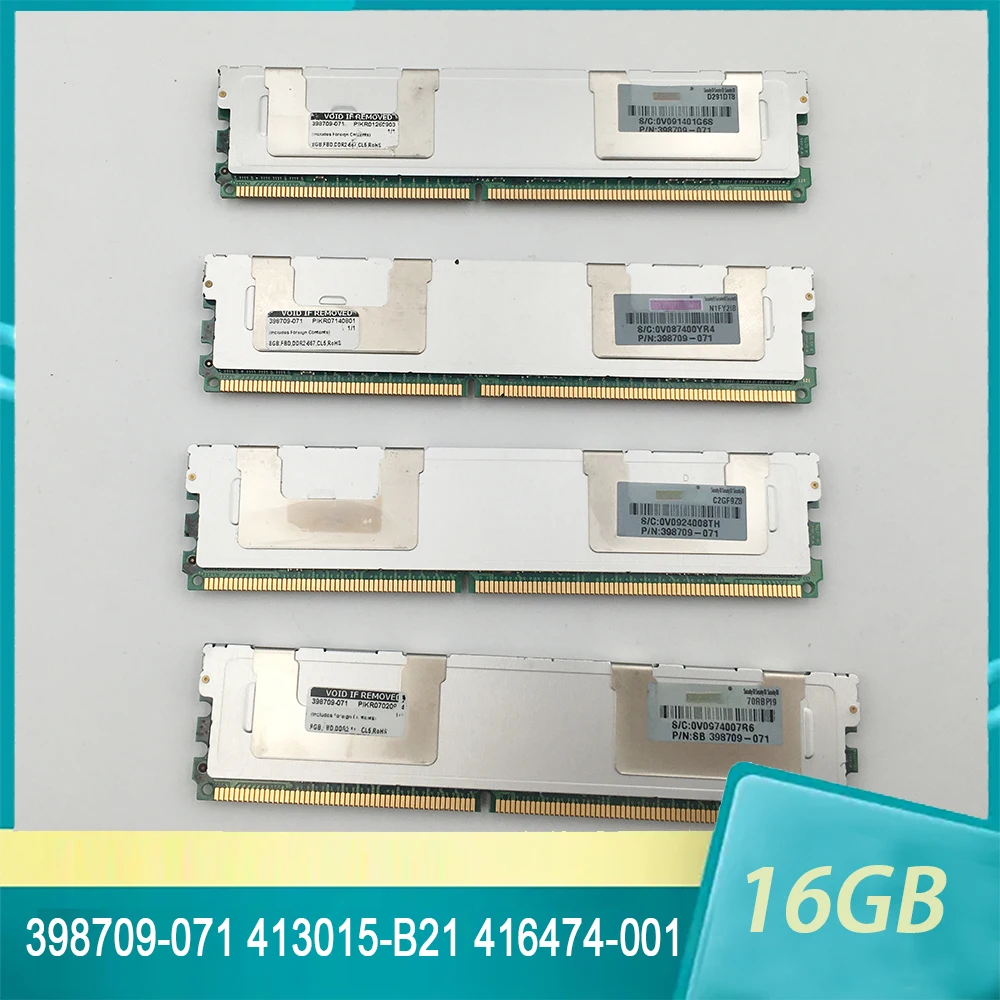 

For HP 398709-071 413015-B21 416474-001 16GB(2X8GB) FBD 667 DDR2 Server Memory