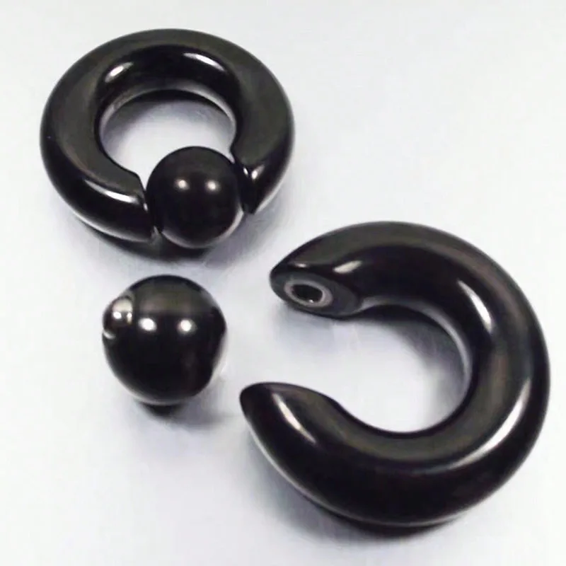 5 pieces multi-function rings, pa piercing rings, spring piercing rings, spring ball thick brass nose rings, lip rings