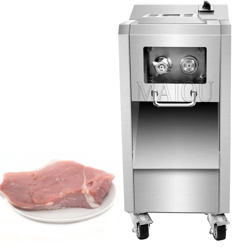 

Vertical Electric Meat Cutter Commercial Stainless Steel Automatic Vegetable Cutter Household Appliances