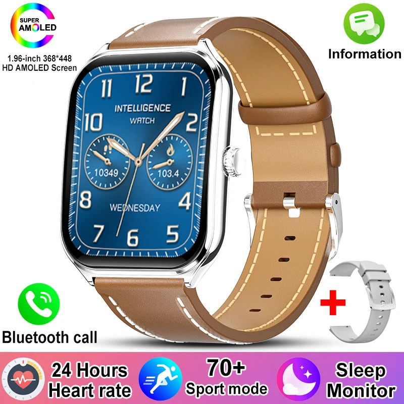 Neue Für OPPO Ultra Dünne Smart Uhr Männer AMOLED HD Bildschirm Zeigen Immer Zeit Herzfrequenz Bluetooth Anruf Sport Wasserdichte Smartwatch