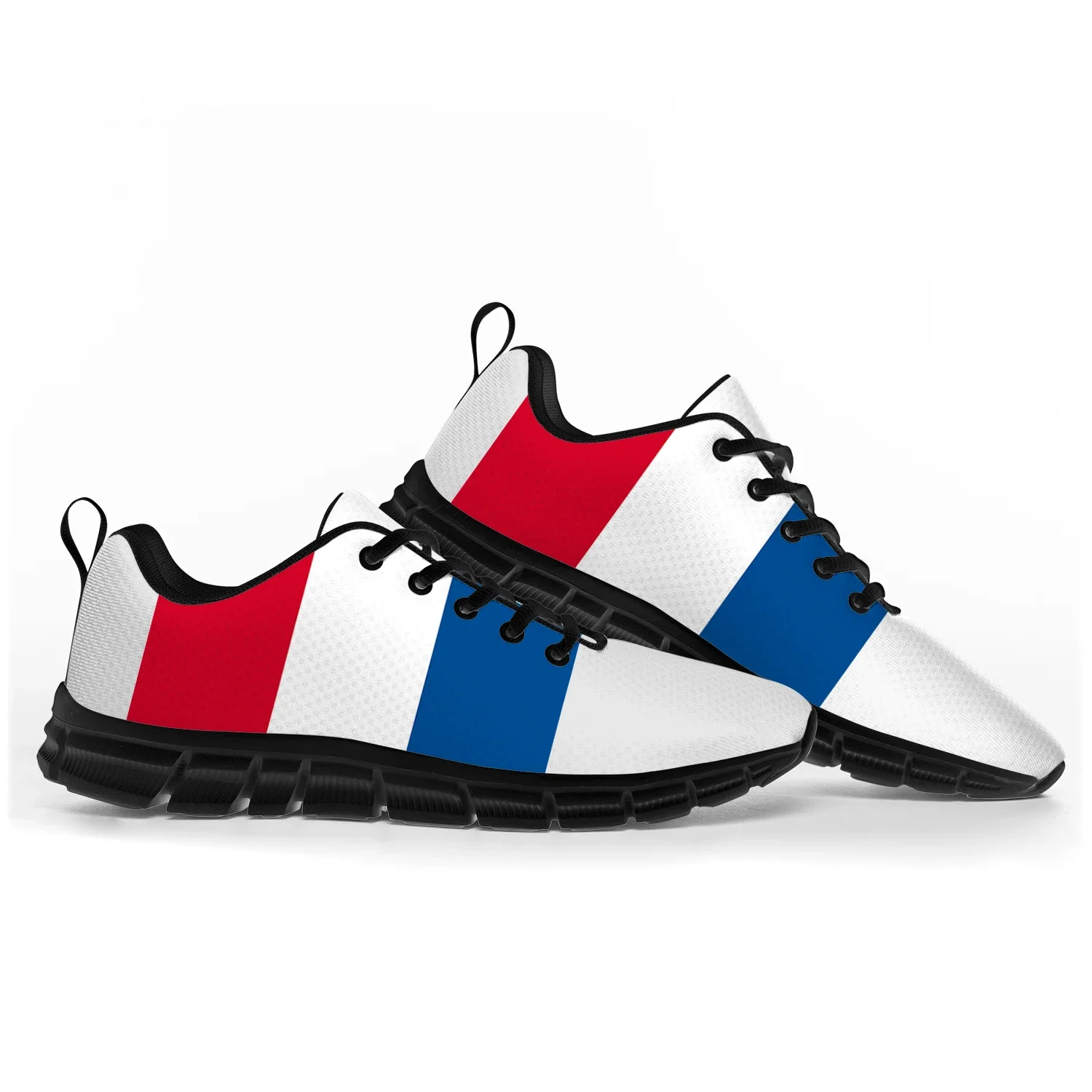 Dutch Flag Sports Shoes, tênis casuais personalizados para casais, homens e mulheres, adolescentes e crianças, alta qualidade