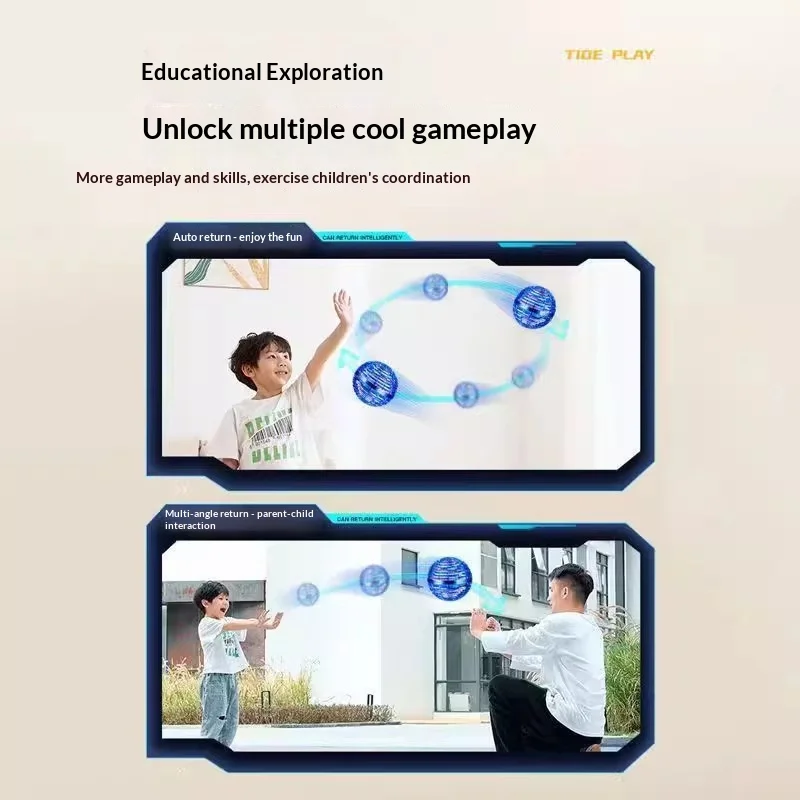 Intelligent Induction Ufo Spinning Flying Ball Glowing Cool Remote Control Flying Disc Gyroscope Children'S Toy Boy Magic Ball