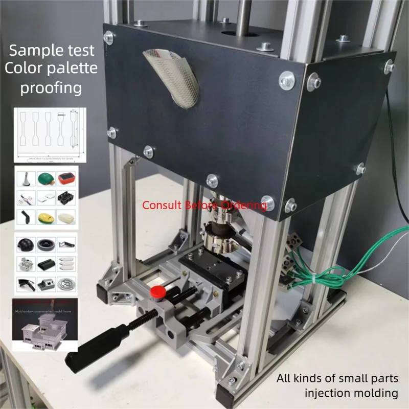 Macchina per lo stampaggio di plastica polimerica da tavolo per micro stampaggio 220V /110V ABS PE PP PET Macchina per stampaggio per PC