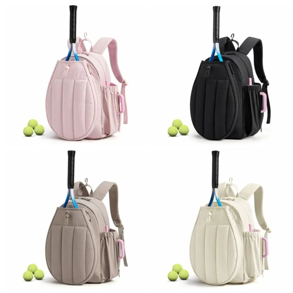 Large Capacity Tennis Gym Bag Holds 2 Rackets Dry-wet Separation Tennis Bag with Shoe Compartment Portable Tennis Backpack