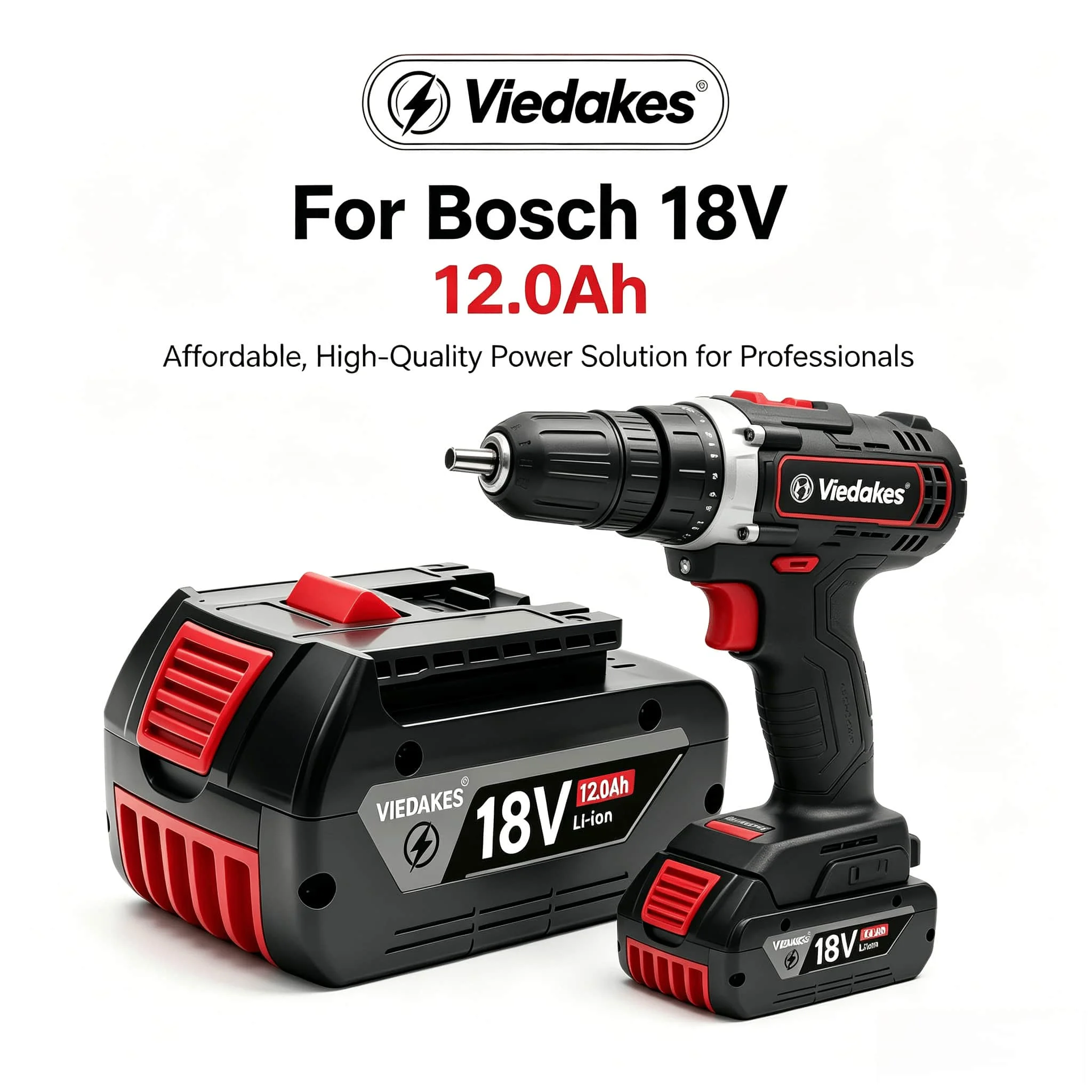 

For Bosch 18V Drill Battery, Compatible with ProCORE18V for GSR18V-55, Strong Power Lithium Battery for Power Tools 배터리