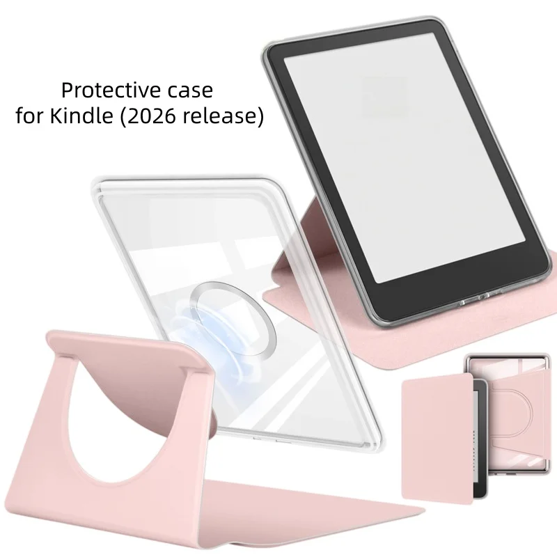 Acrylic Magnetic Release Bend-resistant Hard Case,2-in-1 Magnetic Protective Case for Kindle (2026 release) e-book