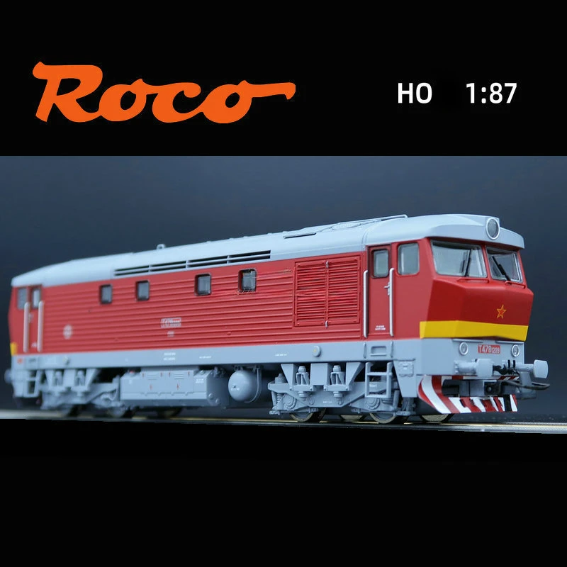 ROCO Train Model 1/87 70921 Czech CSD Fourth Generation T478 Digital Sound Internal Combustion Red Train Model