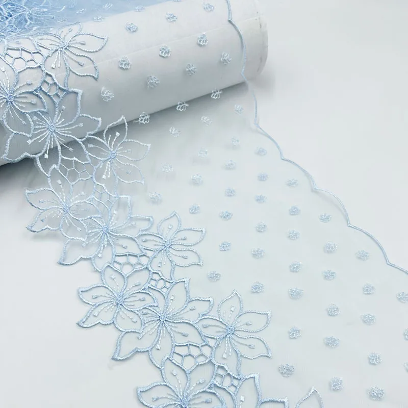 20Yards Floral Embroidered Lace Trim Skirt Hem Underwear Sewing Craft DIY Apparel Fabric Dress Lace Lingerie