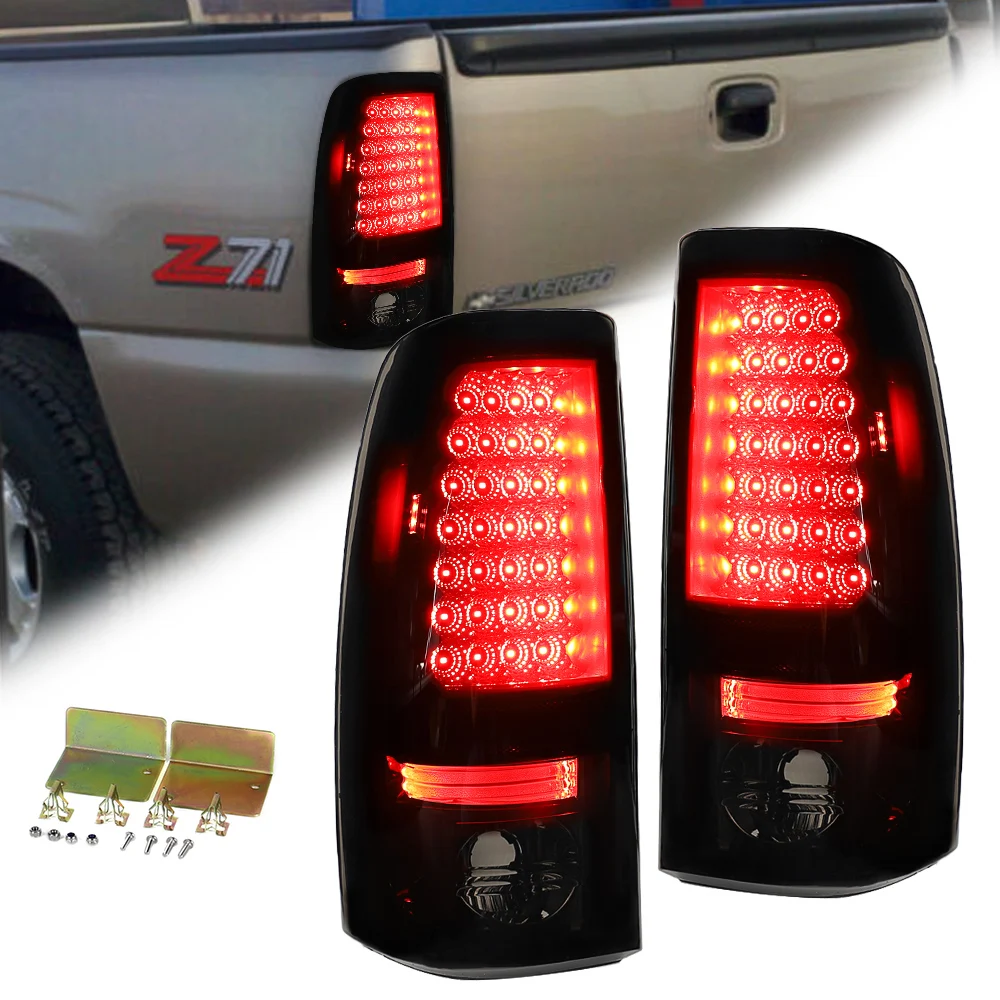 Atubeix LED Tail Light Rear Lamp Kit For 1999-2002 Chevy Silverado1500/1500HD/2500/2500HD 1999-03 GMC Sierra
