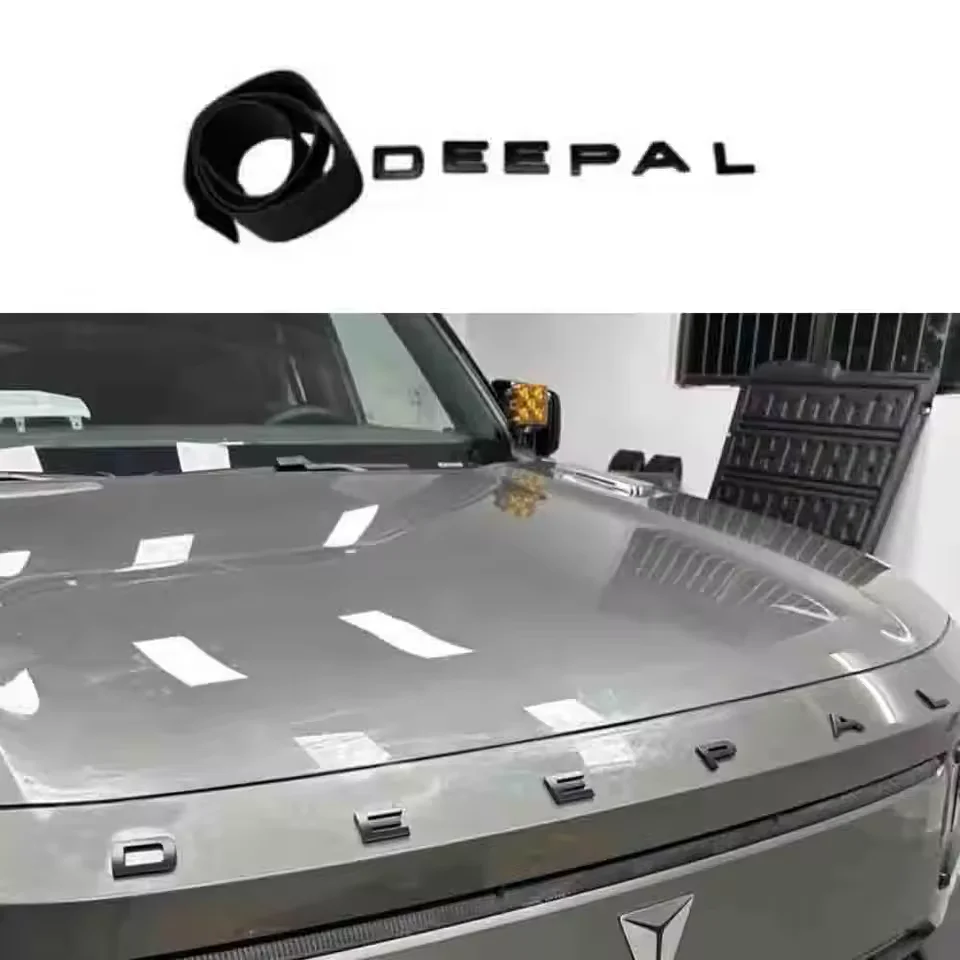 

Letter Car Sticker Front Face Hood Modification Metal Character Sticker Personalized Special For CHANGAN Deepal G318 2025 2026