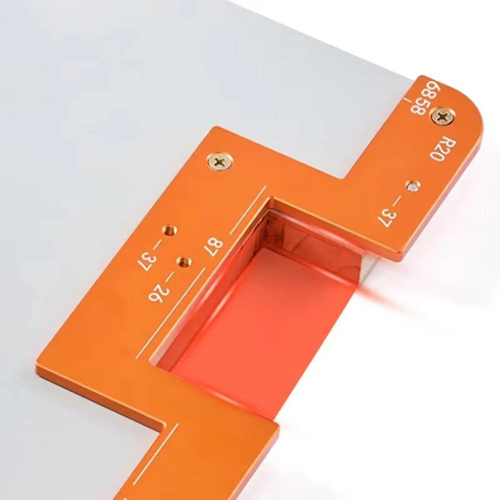 Invisible Embedded Handle Slotting Template Portable Woodworking Tool Wood Slotting Tool for Grooving Wardrobe Carpentry Closet