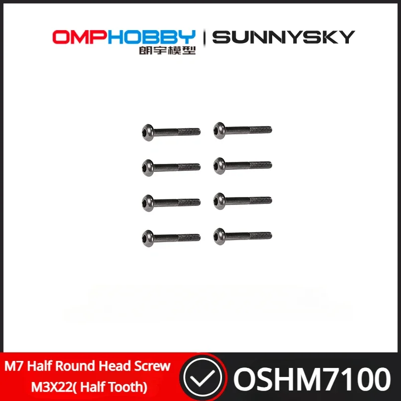 

OMPHOBBY M7 RC Helicopter Spare Parts Half Round Head Screw M3X22mm ( Half Tooth) OSHM7100