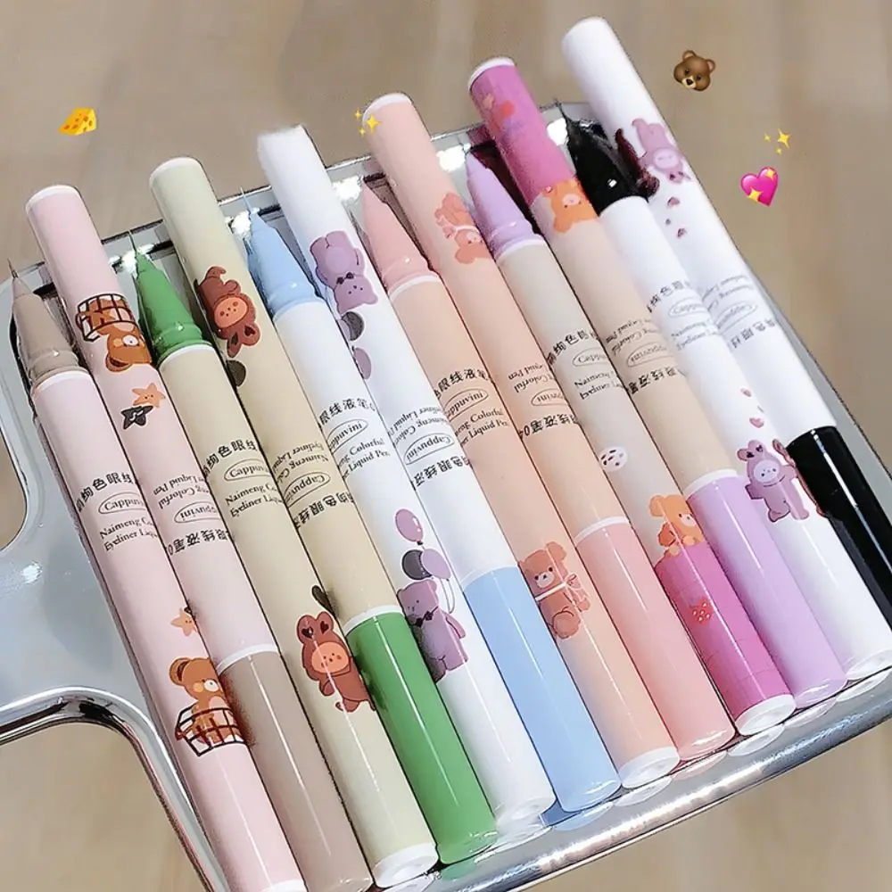 Color Render Clear Lasting Prevent Sweat Waterproof Extra Slender Eyeliner Eyes Decoration Without Dyeing Colorful Eyeliner