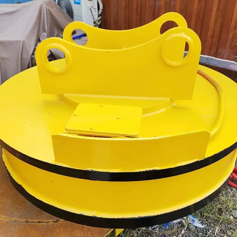 Hydraulic Electromagnet Lifting Magnet Mobile Scrap Handling Hydraulic Magnetic Chuck Heavy-Duty Electromagnets 1.2m Hot Sale