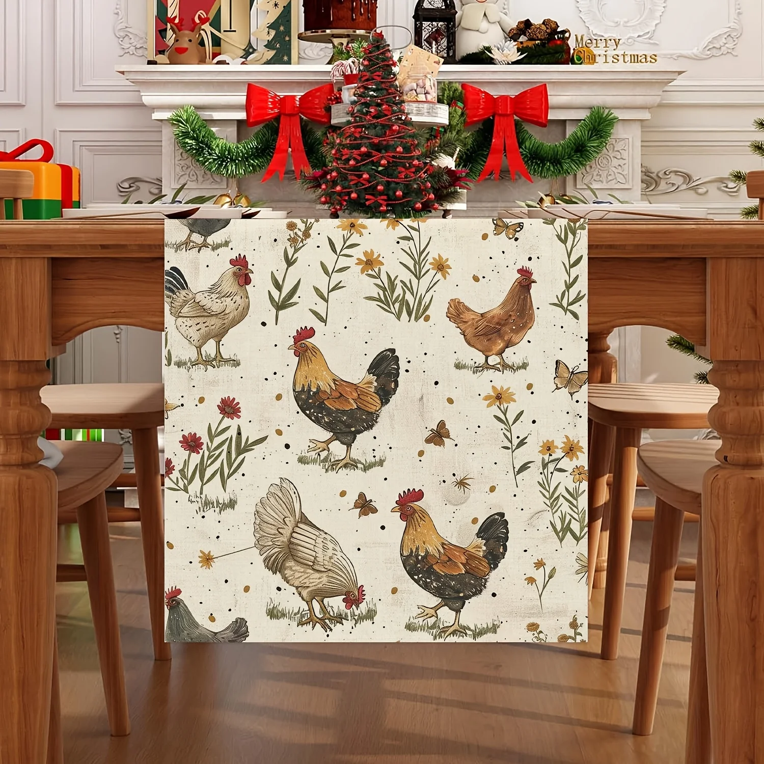 Camino de mesa de lino con for - Kitchen Appliances Table reseña y precio