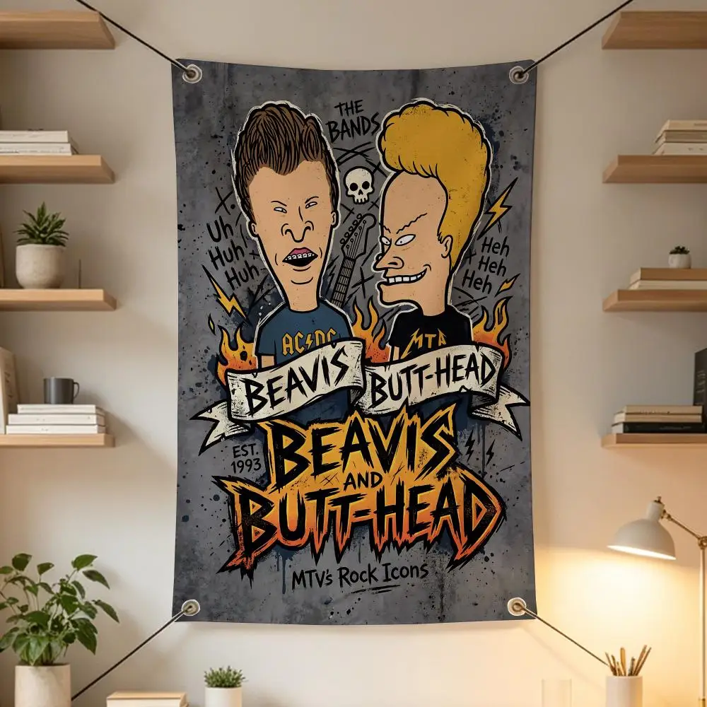 Animation B-Beavis And Butthead Flags flags, outdoor decorations, music bars, home interiors, patio and garden decorations