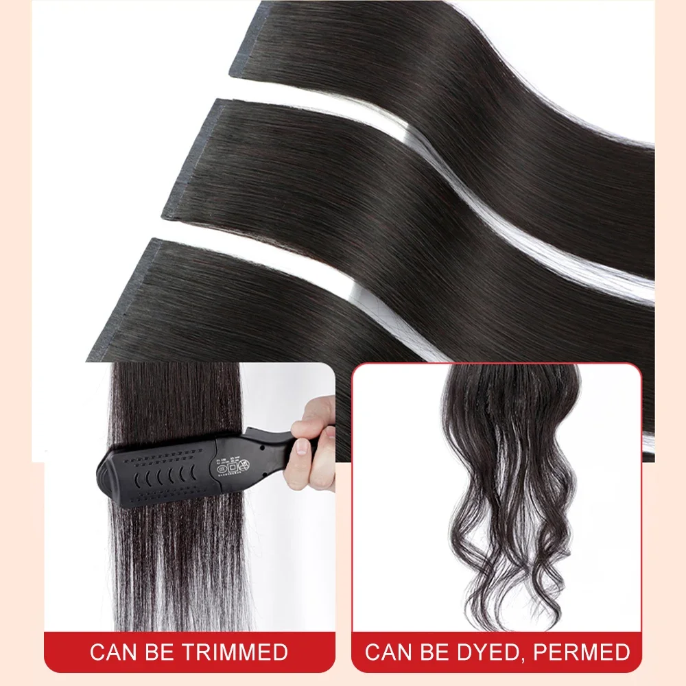 Clip in Hair Extensions Real Human Hair,3pcs Human Hair Extensions Straight Silky, Dark Brown Hair Extensions for Women