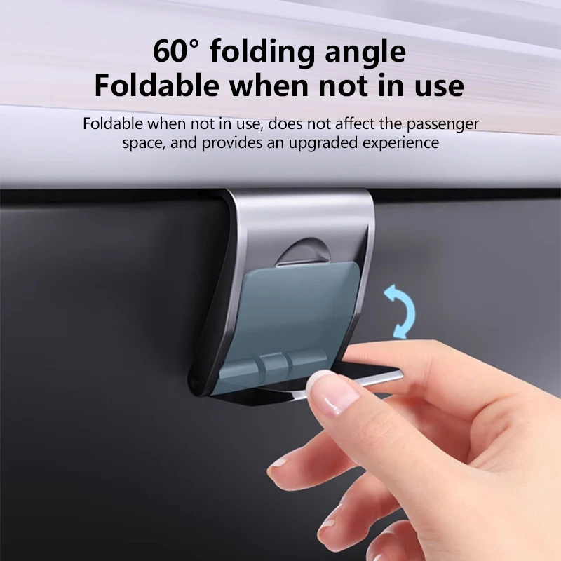 Hidden Foldable Storage Hook For Tesla Model Y 2021 to 2024 Model 3 Highland Car Storage Removable Glove Box Hooks Car Interior